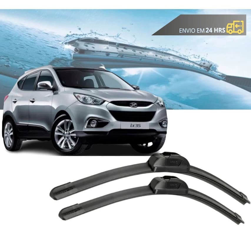 Par Palheta Limpador Parabrisa Dianteiro Hyundai Ix35 DE 2010 ATÉ 2022