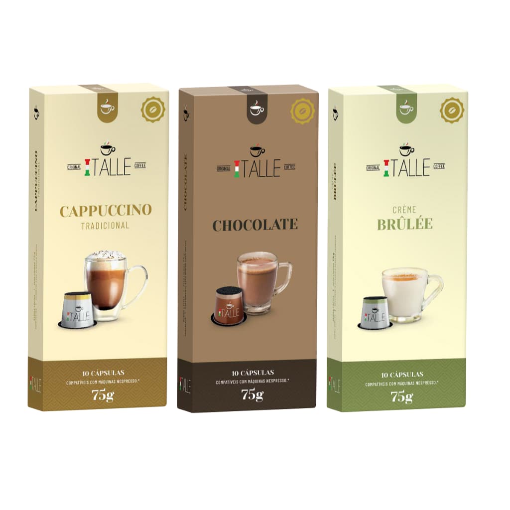 Cápsulas Nespresso Chocolate Cappuccino Café Italle 30 Unid