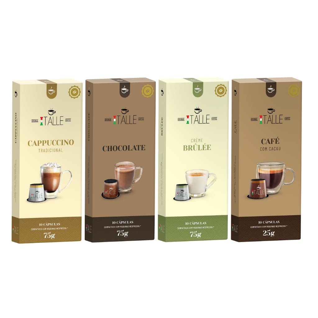 Capsulas Nespresso Chocolate Brulee Cappuccino Café Italle 40 Unid