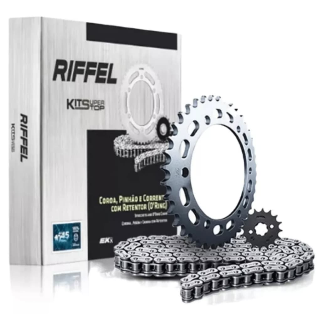 Kit Relacao Tracao Transmissão Xtz 150 Crosser 2014 à 2026 Com Retentor Original Riffel 91162