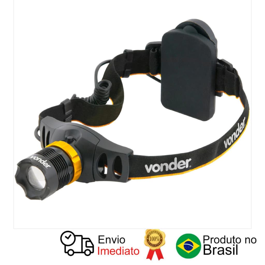 Lanterna De Led Para Cabeça Super Led Cree  Llv 55 Vonder