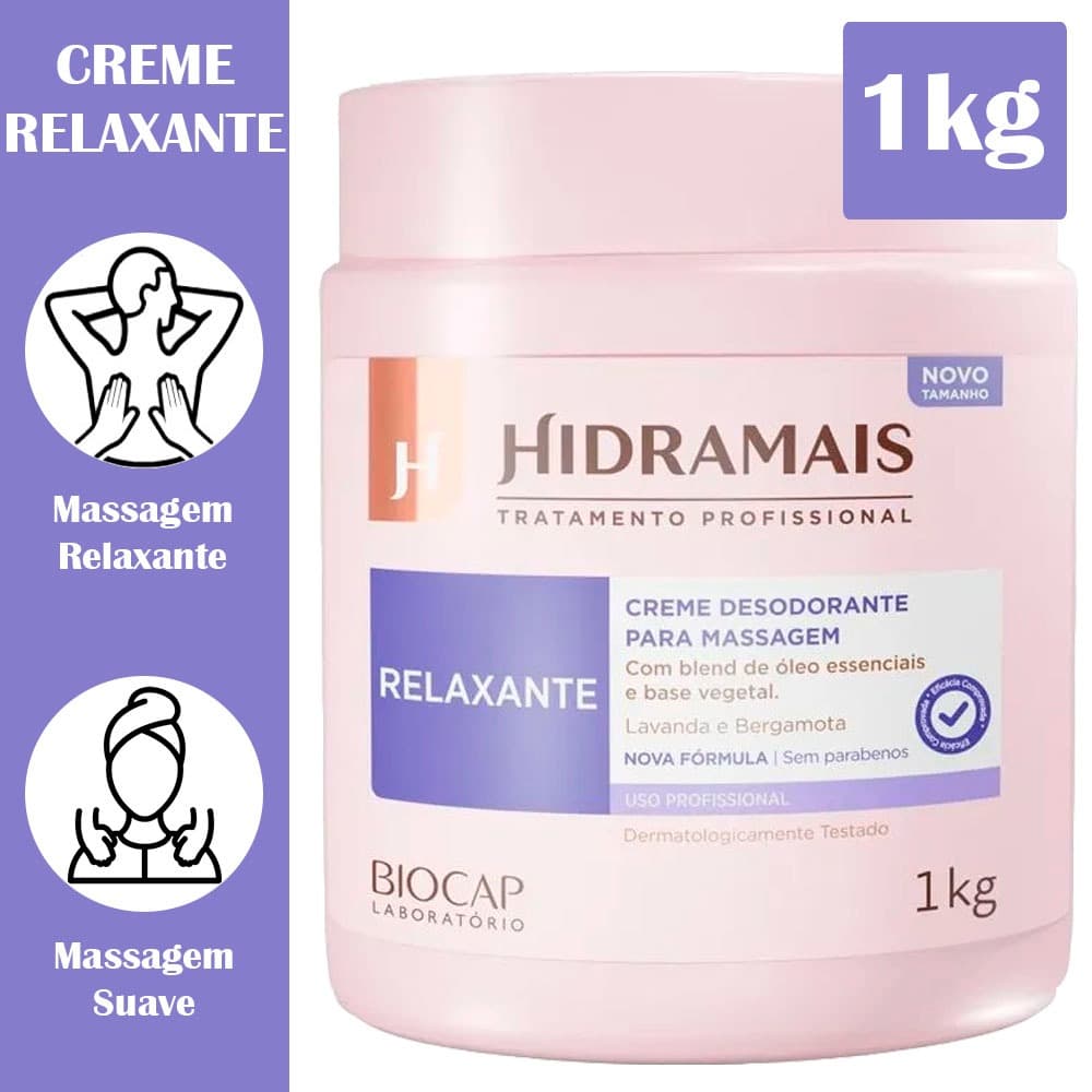Creme Desodorante para Massagem Relaxante Hidramais 1kg