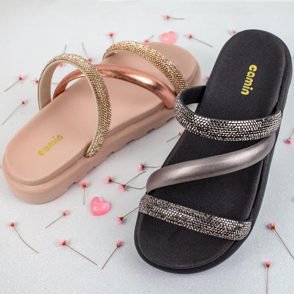 Sandália Feminina Infantil Menina Calce Fácil Leve Moda Promoção Camin