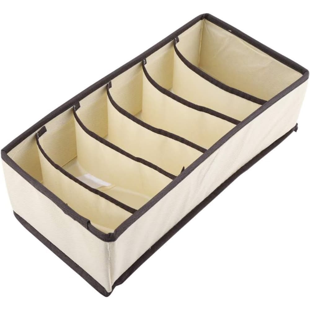 Organizador de Roupa Intima Sutiã 6 Divisórias 32cm Organizador de Gaveta Separador TNT