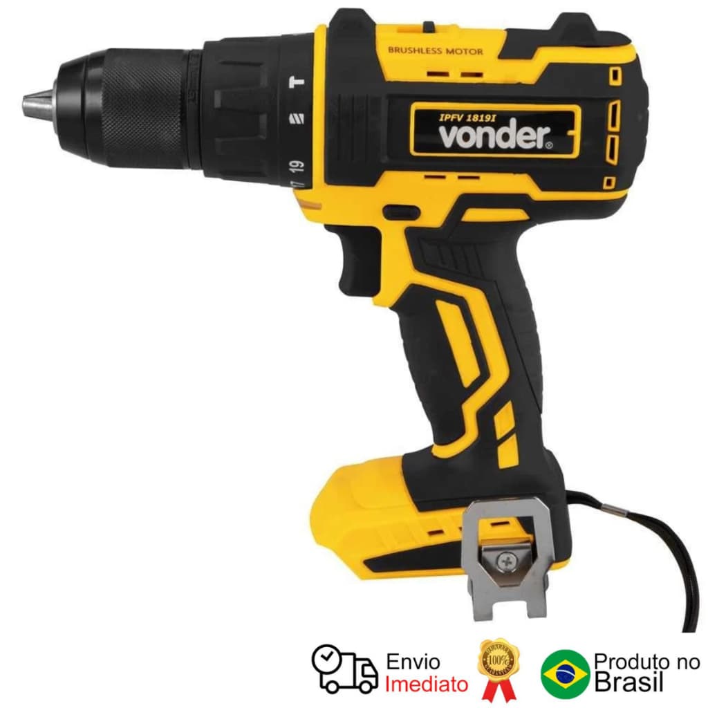 Parafusadeira/Furadeira Impacto 18V S/ Bateria Vonder