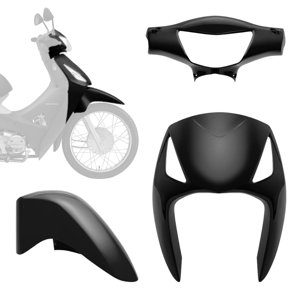 Kit Carenagem Acessórios Para Moto Honda Biz 125 2006 2007 2008 2009 2010 Pro Tork