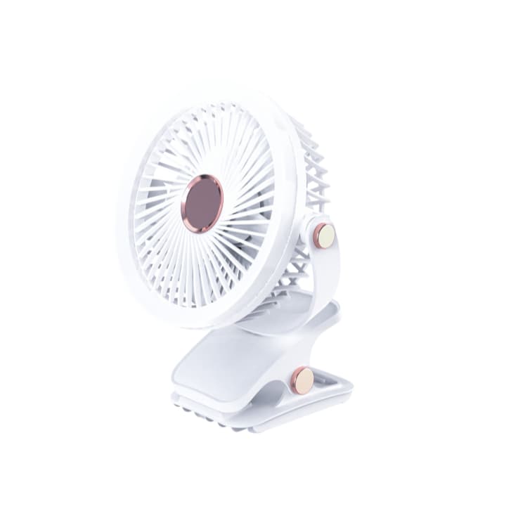 Mini Ventilador Automotivo Clipe de Fixação e Luz LED 7 Polegadas
