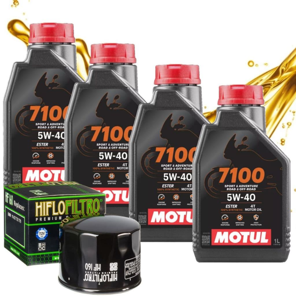 4 Litros Motul 7100 5w40 P/ Bmw S1000rr + Filtro Hiflo