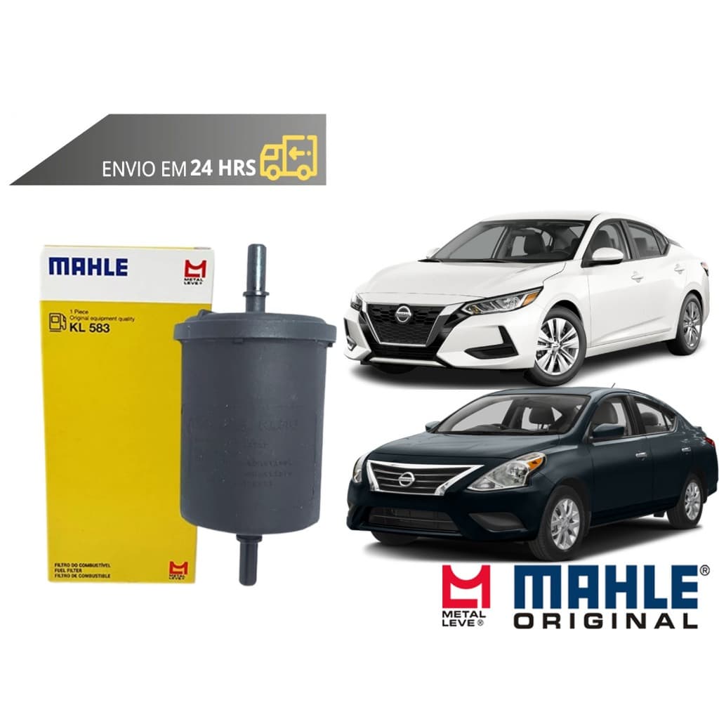 Filtro de Combustível Nissan Versa todos de 2011 a 2023 Original Mahle Metal Leve