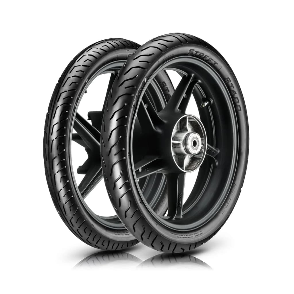 Par Pneu Vipal 80/100-18 e 90/90-18 ST600 CG Titan Fan Factor Fazer 150 Start Cargo Uso Sem câmara