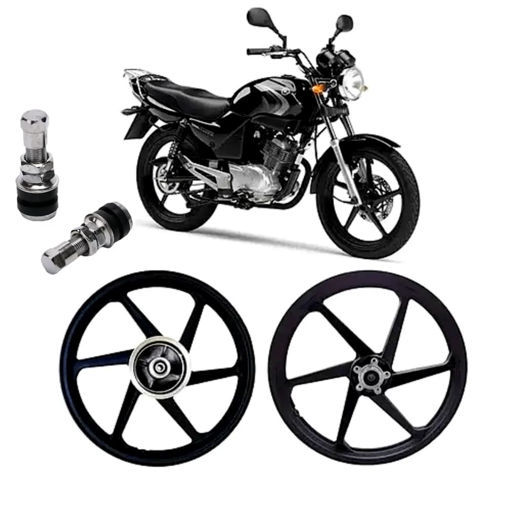 Roda Liga Leve 6 Pontas Ybr 125 Ed Disco Ate 2008 Completinha so Instalar