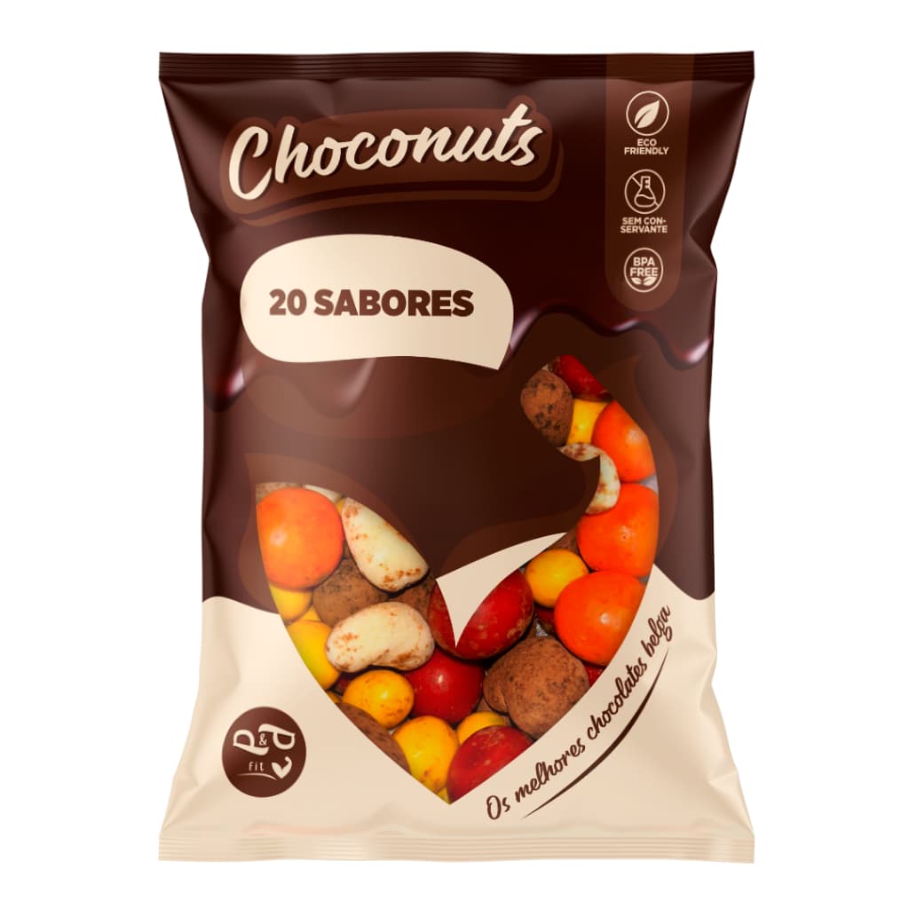 ChocoNuts P&P - Chocolate Premium com Castanhas e Frutas Secas