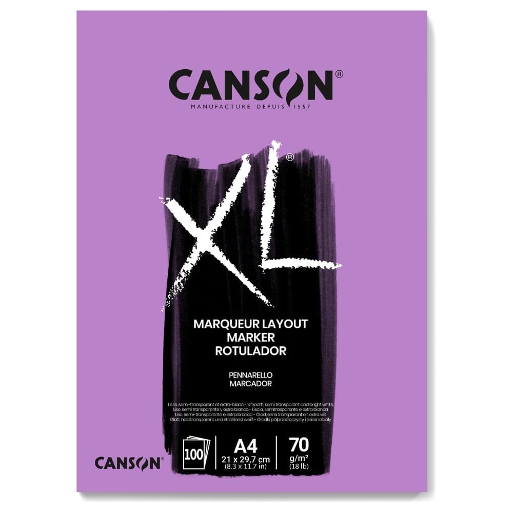 Bloco Papel Xl Marker A4 Canson Com 100 folhas 70g