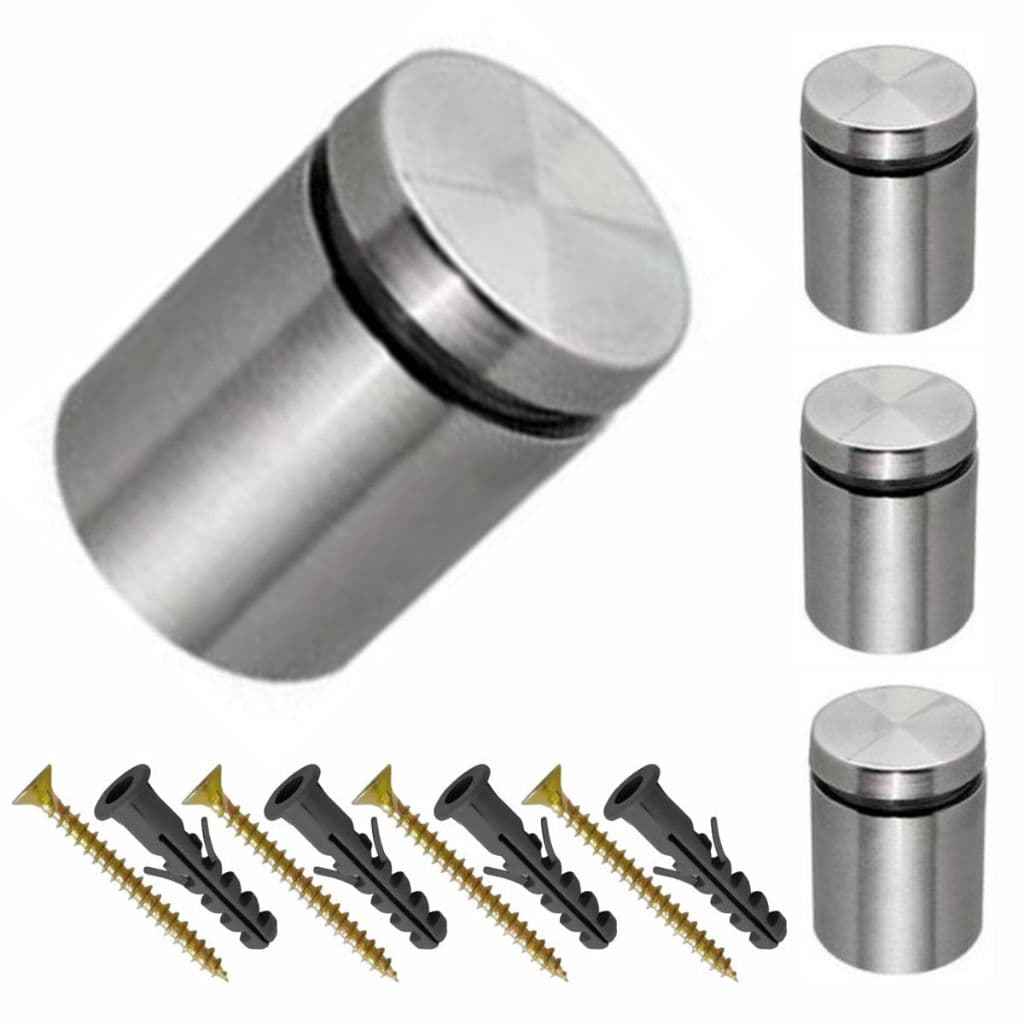 4 Prolongador Espaçador Cromado P/ Vidro 5cm