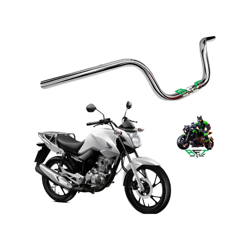 Guidão Modelo Cargo Reforçado Fan Titan 150 160 Com Furo Padrão Original