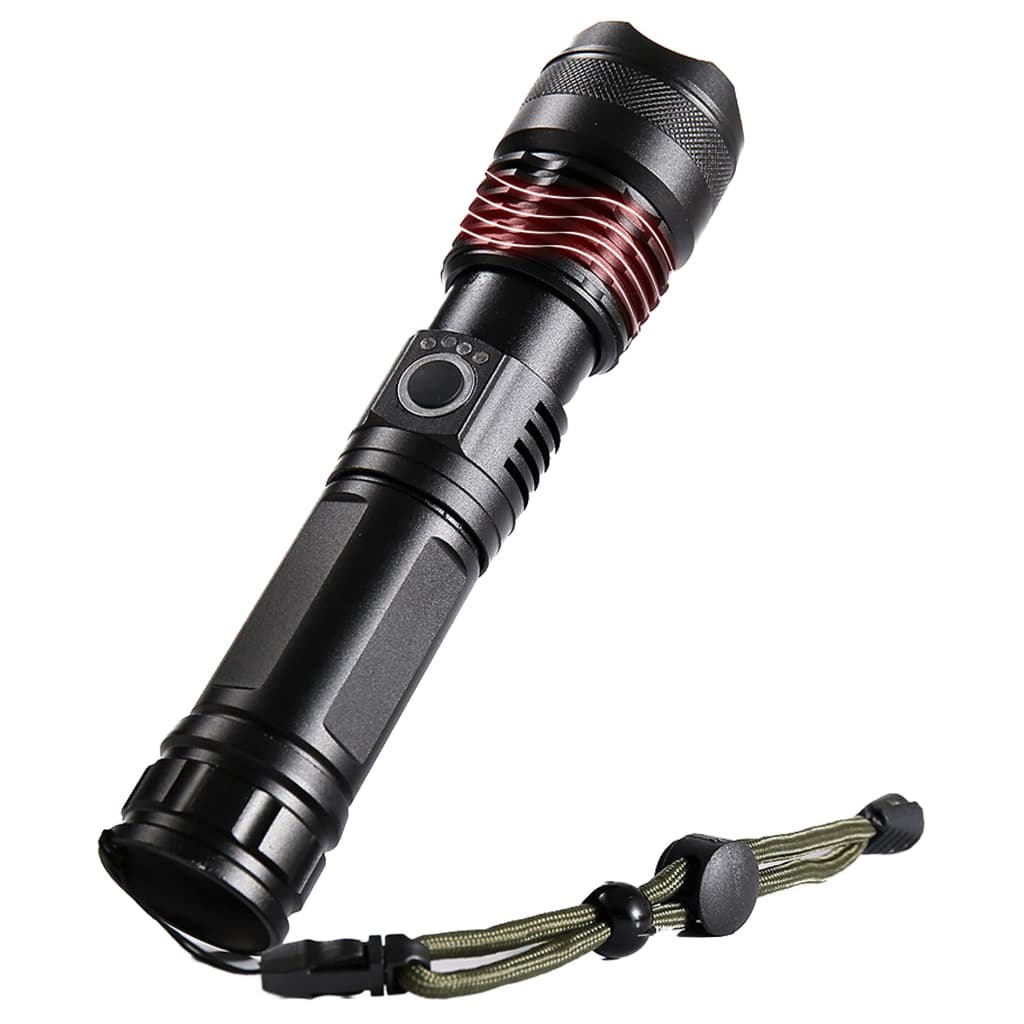 Lanterna LED Tática Profissional Alta Potencia Com Zoom De Longo Alcance Mais Forte do Mundo - WCT FITNESS