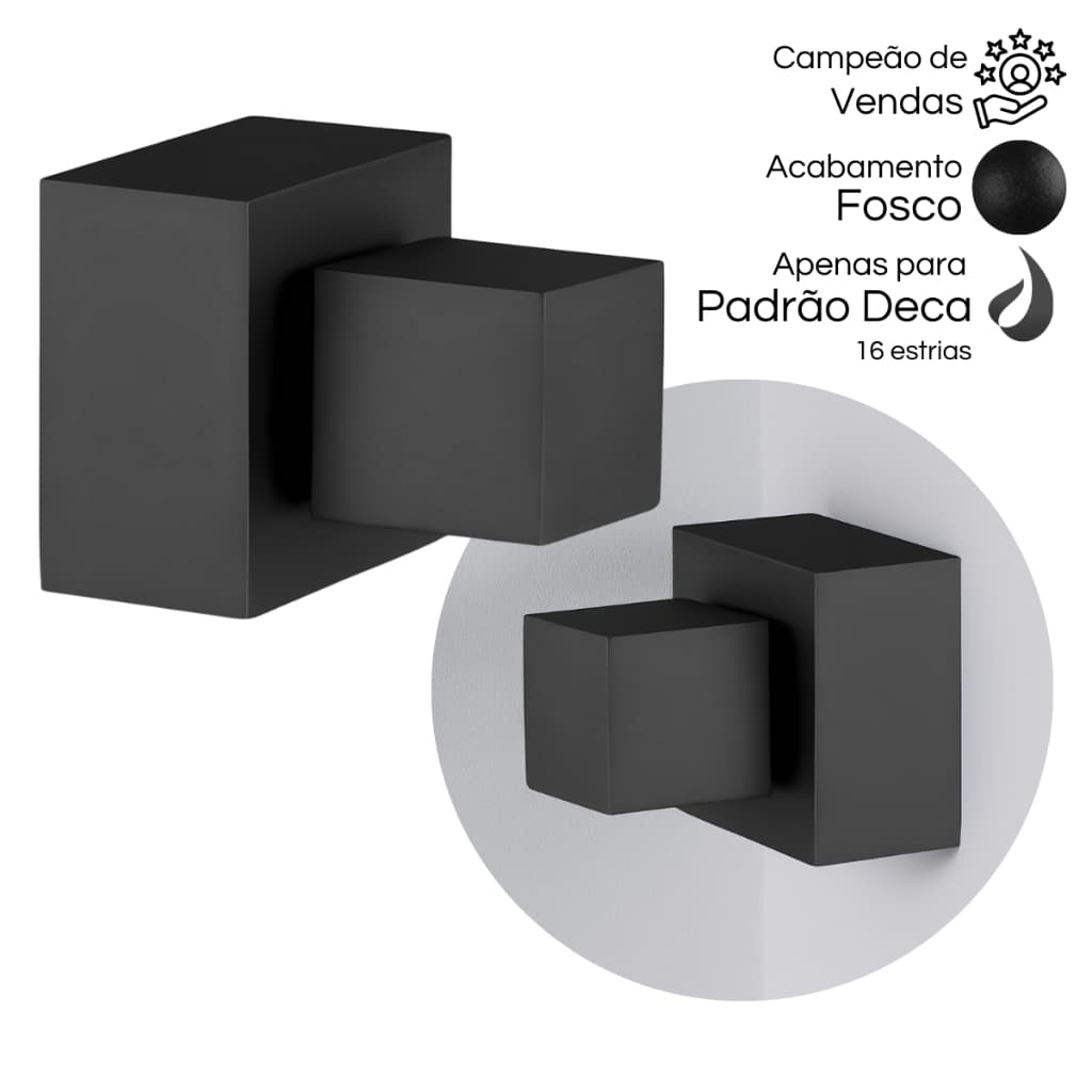Acabamento de Registro Geral 1.1/2 1.1/4 Padrão Deca Gaveta Pressão Metal ABS Completo