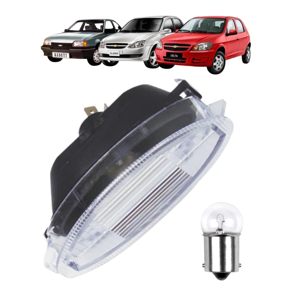 Kit Lanterna De Placa Celta/Classic/Corsa + Lâmpada 67