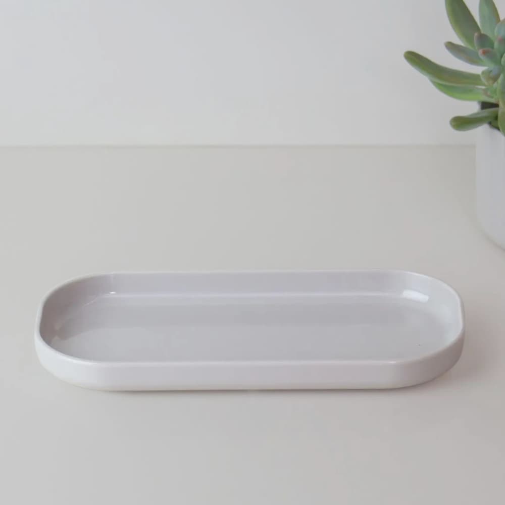 Bandeja Decorativa de Banheiro Lavabo Porta Anéis Bold Dórica Ou Martiplast