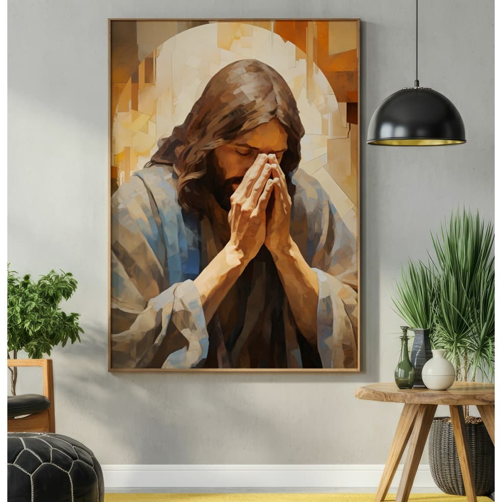Quadro Jesus Misericordioso Grande Quadro De Sala Decorativo Com Moldura Quadro Cristão Arte Oração