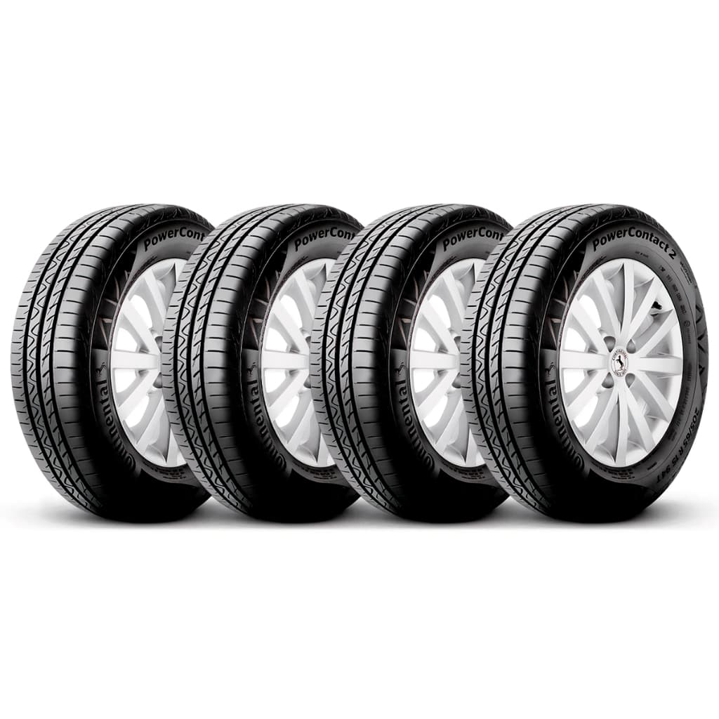 Kit 4 Pneus 195/60R15 Continental PowerContact 2 88H Aro 15