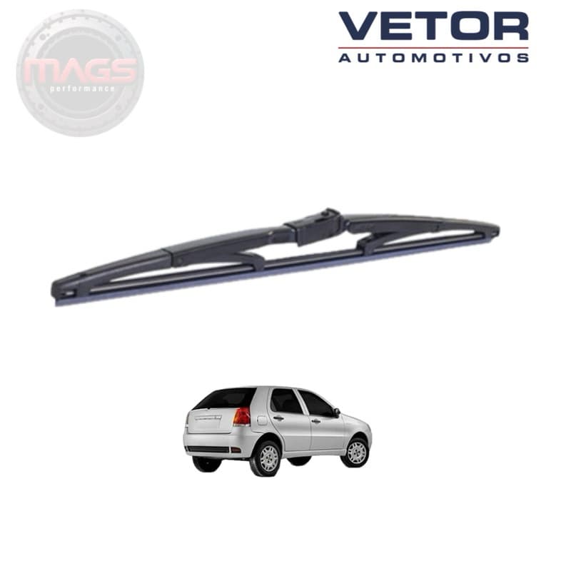 Palheta Traseira Premium Palio Fire (2004 a 2017) Limpador Traseiro Original Vetor