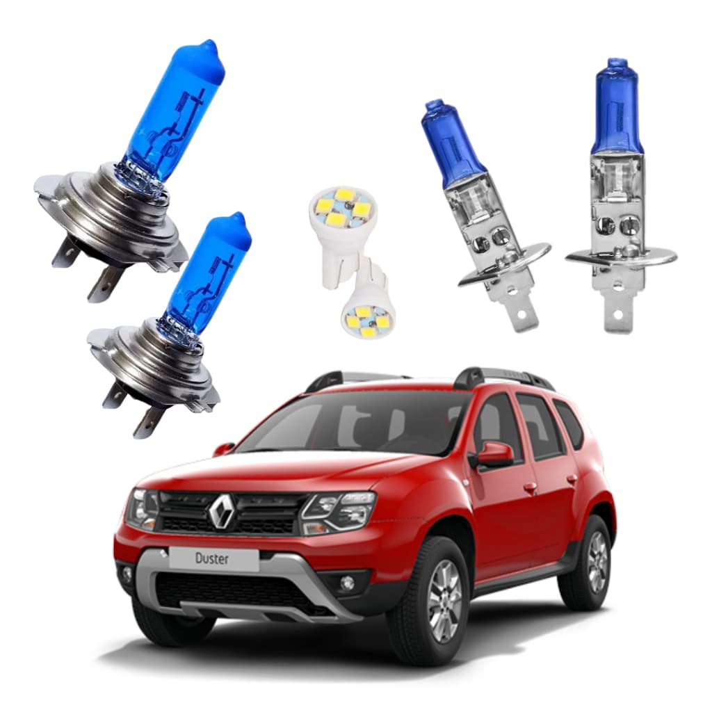 Kit Lampada Super Branca + Leds Farol Renault Duster Envio Rapido