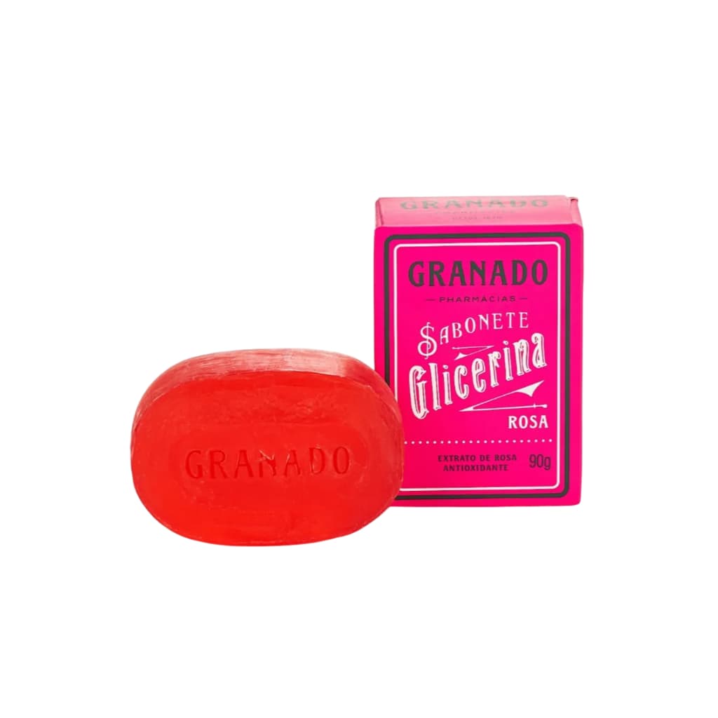 Sabonete Em Barra Granado Glicerina Rosa 90g