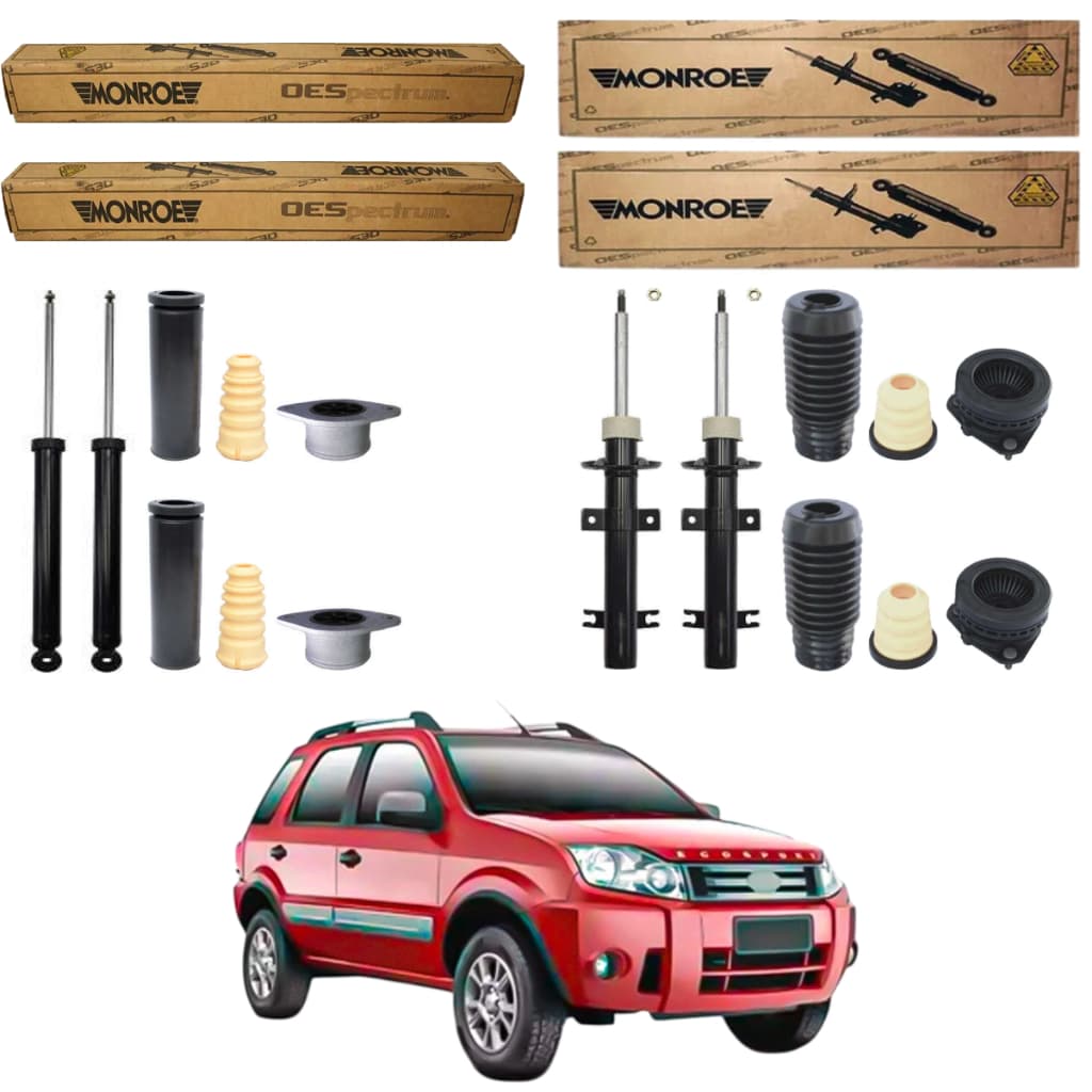 KIT 4 AMORTECEDOR ECOSPORT 2003 A 2012 MONROE + KIT