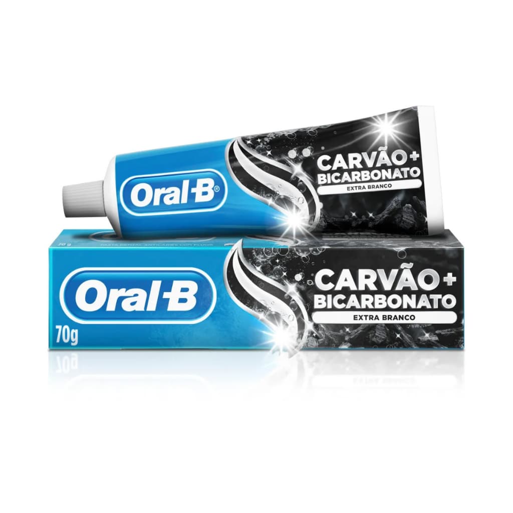 Creme Dental Oral-B Bicarbonato Carvão 70g