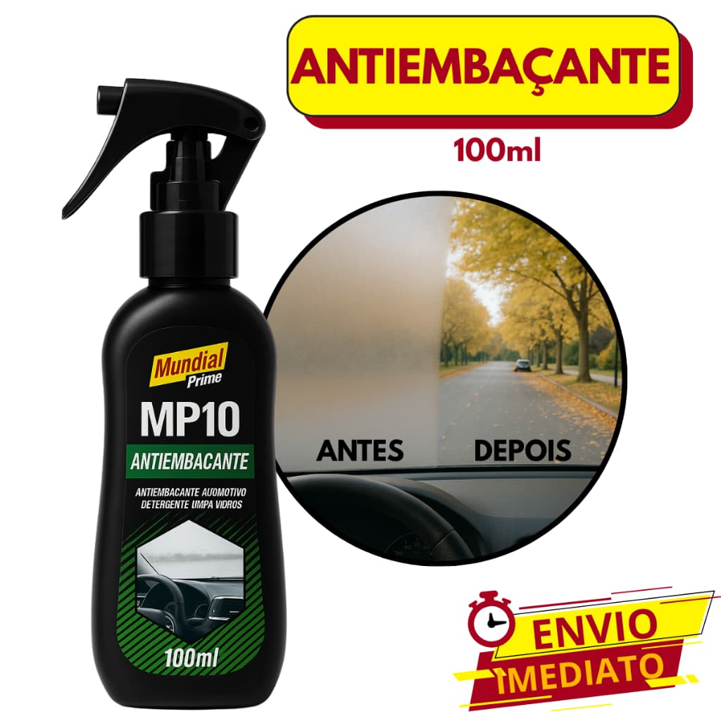 Spray Antiembaçante Automotivo Parabrisa Capacete Limpa Vidros 100ml
