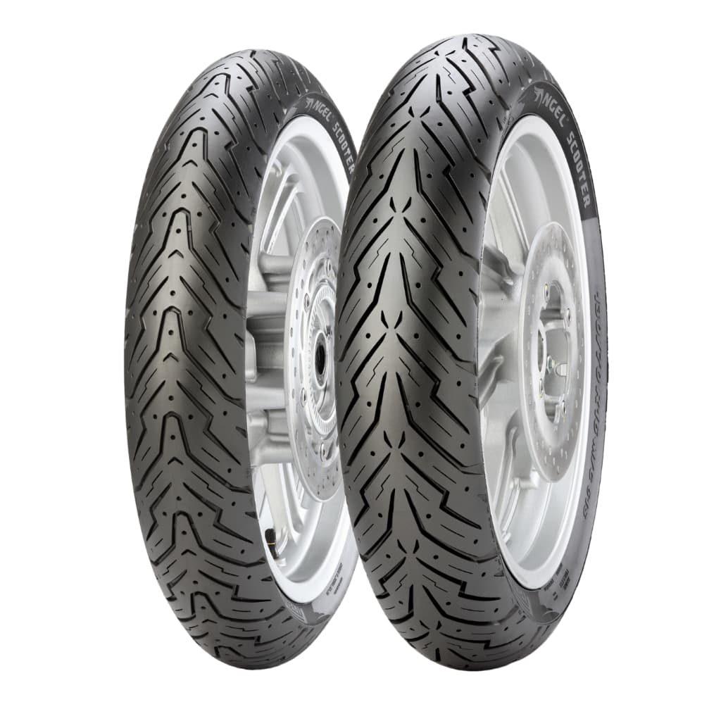 Par Pneu 3.50-10 + 3.50-10 Angel Scooter Pirelli Uso Sem Câmara
