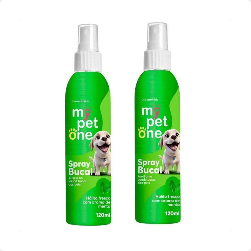 Kit 2 Spray Bucal Menta para Cães e Gatos Mypetone - 120mL