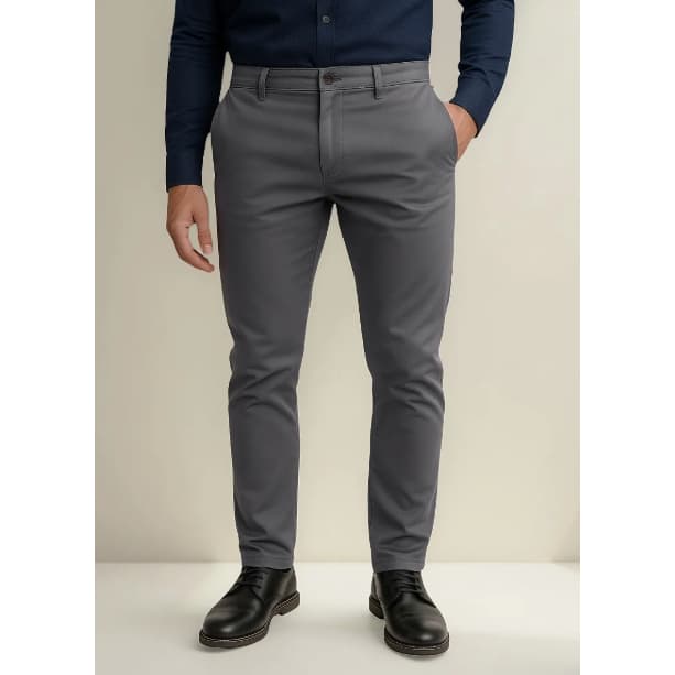 Calça Masculina Sarja Slim - Elastano - Esporte Fino