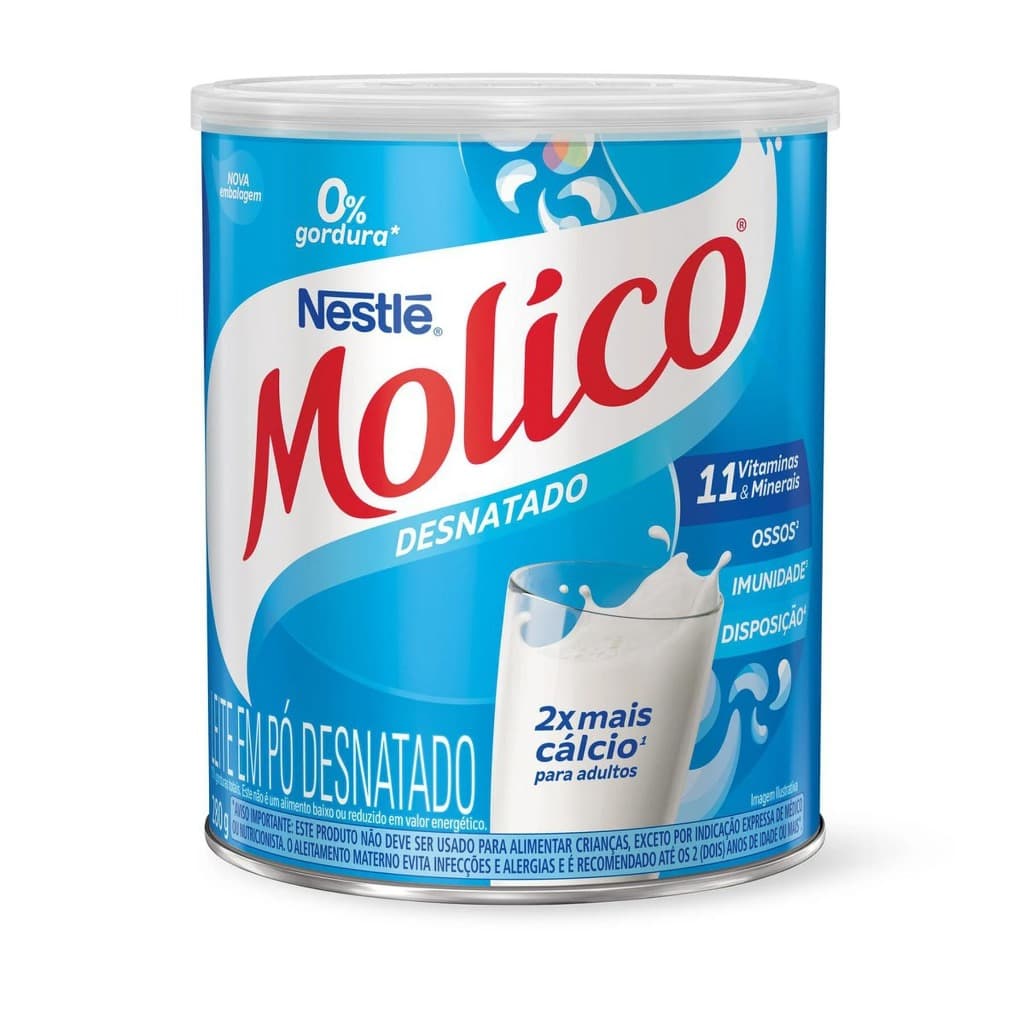 Leite Pó Desnatado Molico Lata 280g