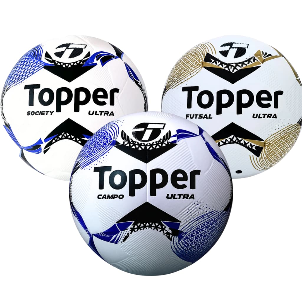 Bola de Futebol Topper  Campo Society Futsal Oficial Ultra Dupla Colagem