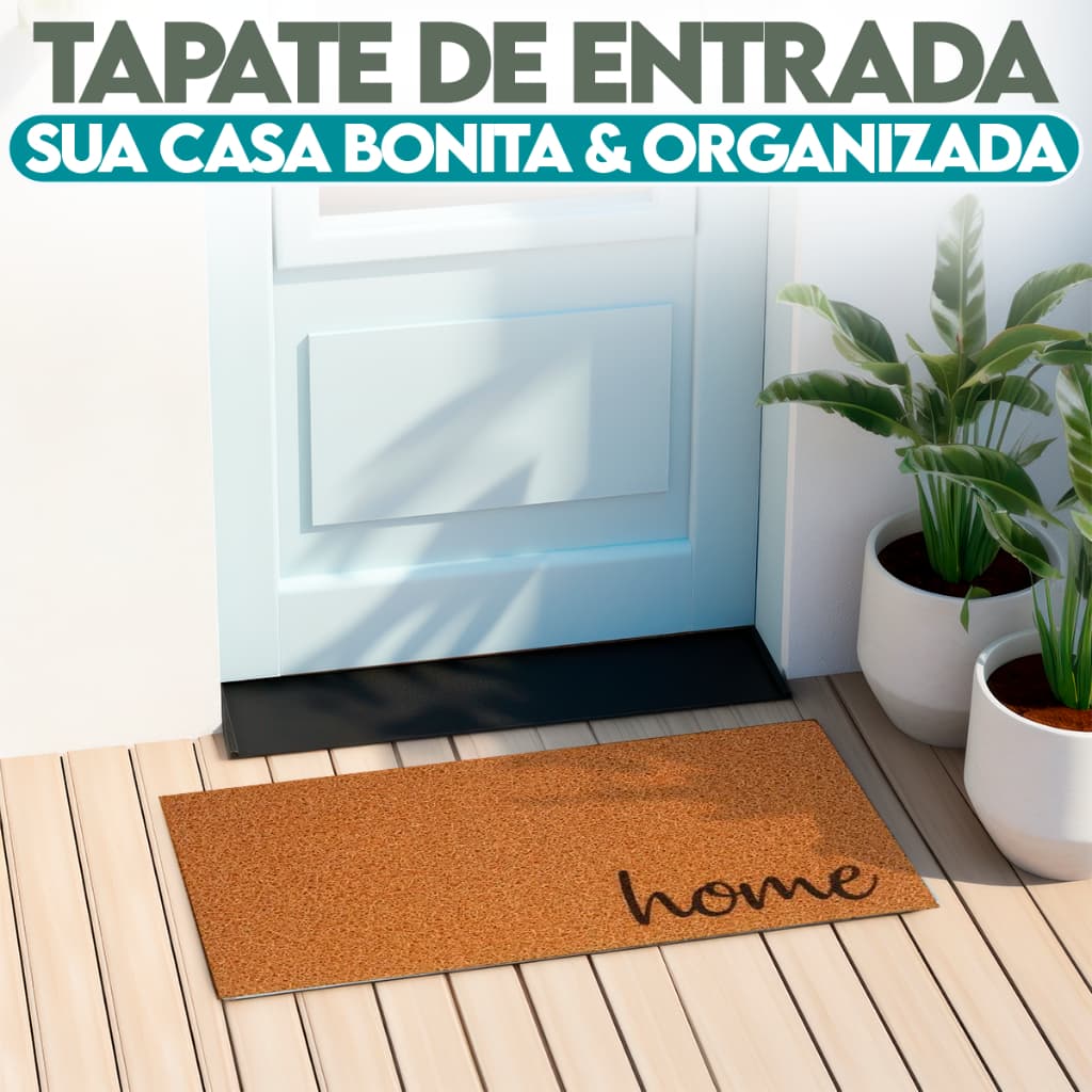 Tapete De Entrada Capacho Vinil Terral 40cm x 60cm Kapazi