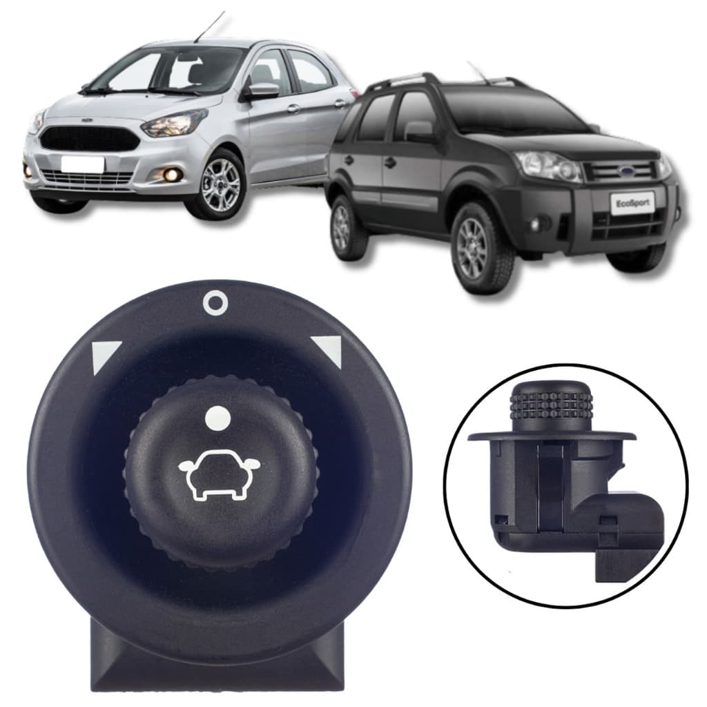 BOTÃO INTERRUPTOR RETROVISOR ELÉTRICO FORD KA 2014/ FIESTA ECOSPORT