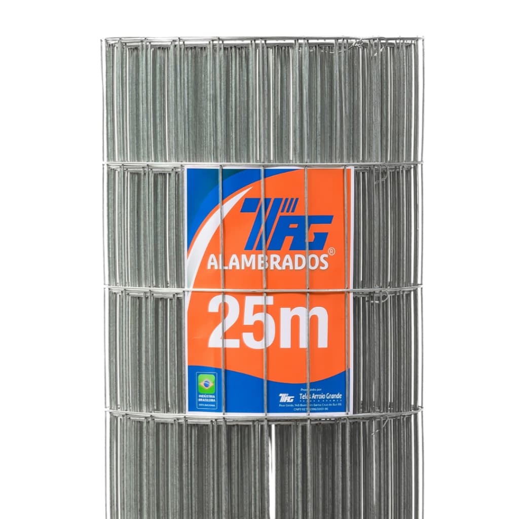 TELA SOLDADA TAG MALHA 5x15cm FIO 2,76mm RL 25X1,2m