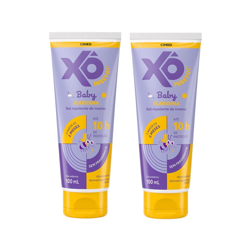 Kit 2 Und Repelente Xô Inseto Baby Icaridina Gel 100ml
