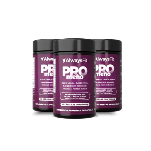 ProMeno – Óleo de Borragem, Prímula, Linhaça e Vitamina E 60 Cápsulas - 3 Unidades