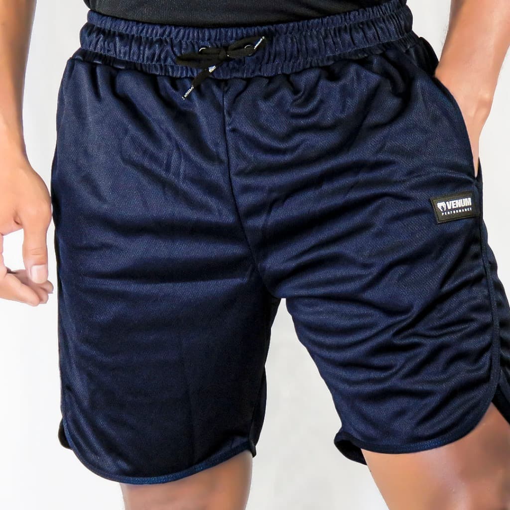 Short Venum Treino Basquete Slim Fit Navy Alta Resistência Azul