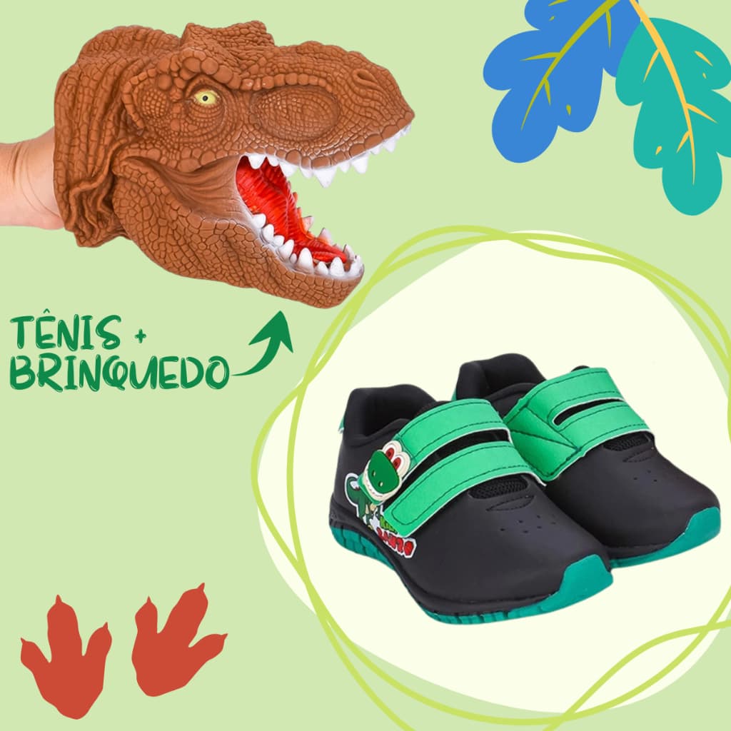 Tênis Infantil Menino Kidy Casual Calce Fácil Brinquedo Confortável Anatômico Antiderrapante