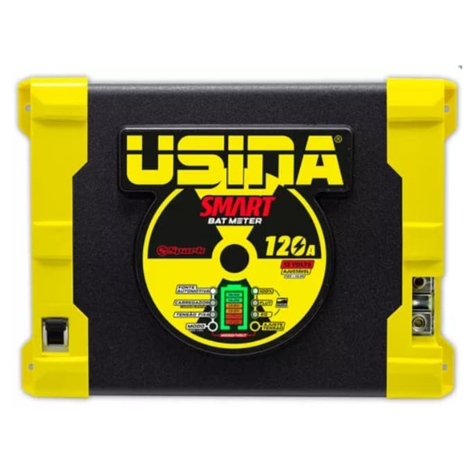 Fonte Carregador Automotivo Usina 120a Smart Bat Meter Bivolt Automatico 12v