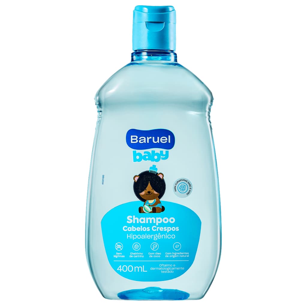 Shampoo Infantil Baruel Baby Cabelos Crespos Com 400ml
