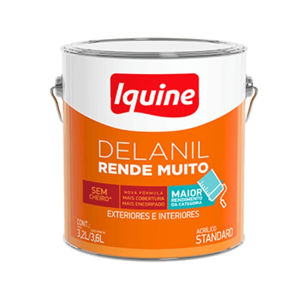 Tinta Acrilica Fosca Iquine Rende Muito Delanil 3,6L