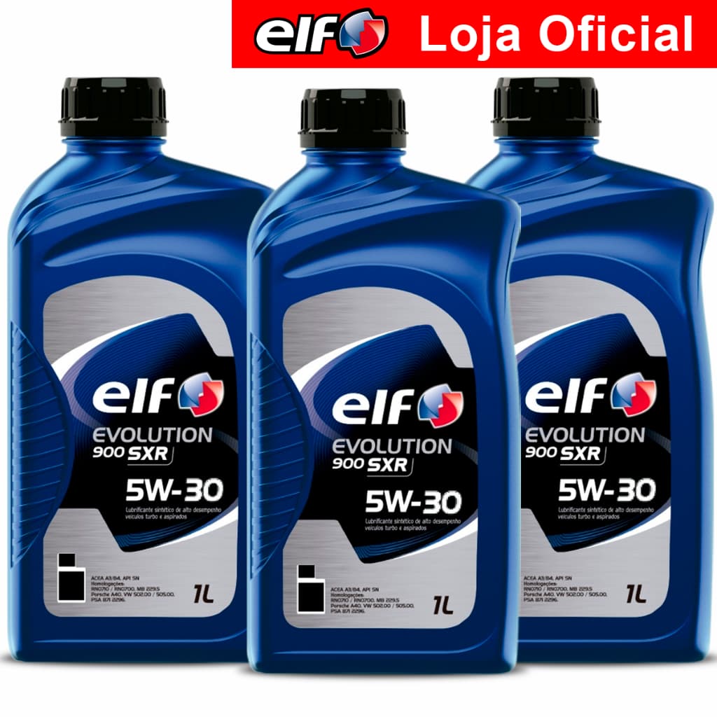Kit 3x Óleo Sintético 5w-30 elf Evolution 900 SXR