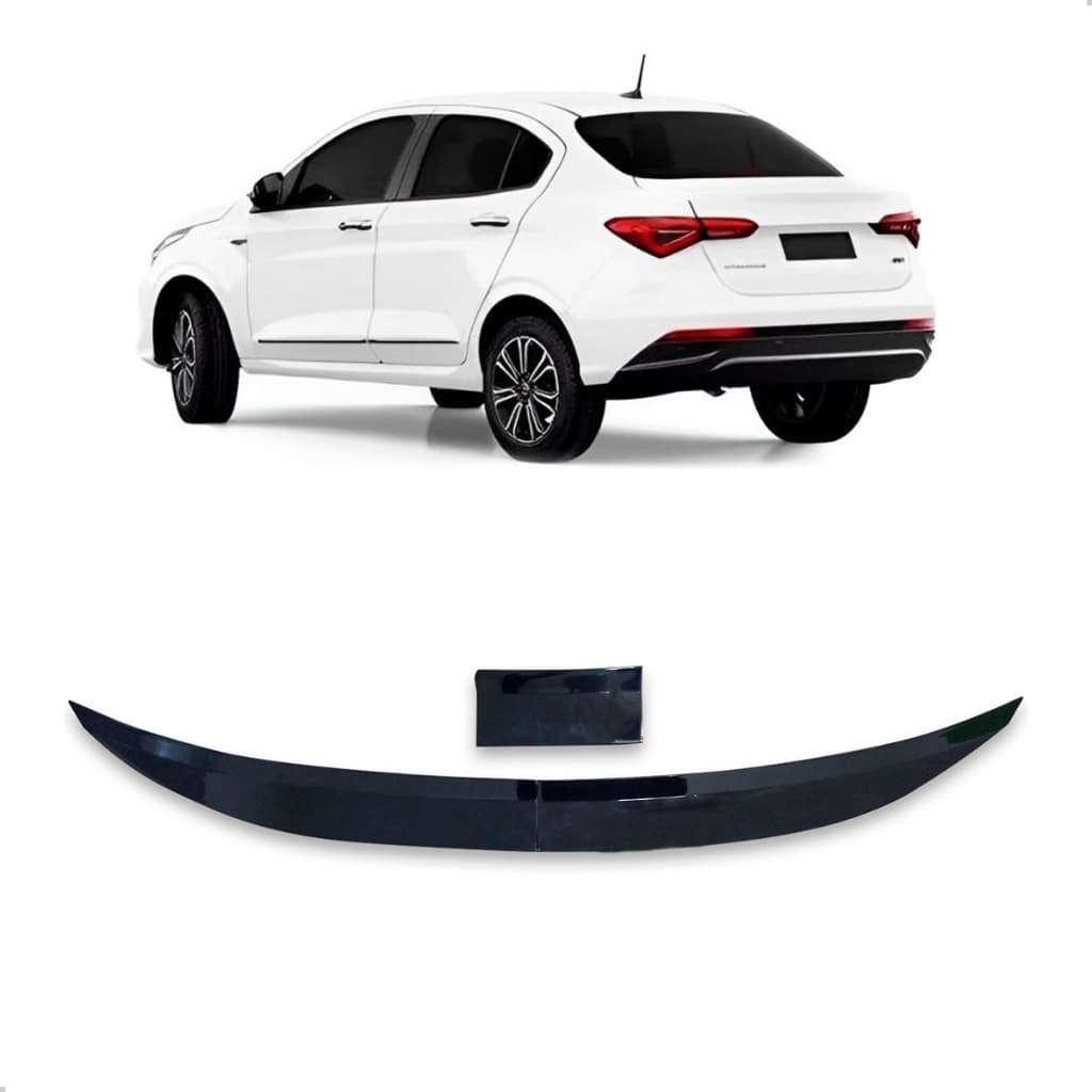Aerofólio Universal Para Fiat Cronos 2018 2019 2020 2021 2022 2023 2024 2025 A 2026 Black Piano