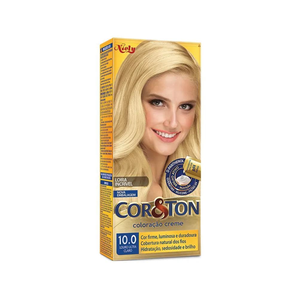 Tintura Cor&Ton Niely 10.0 Louro Ultra Claro