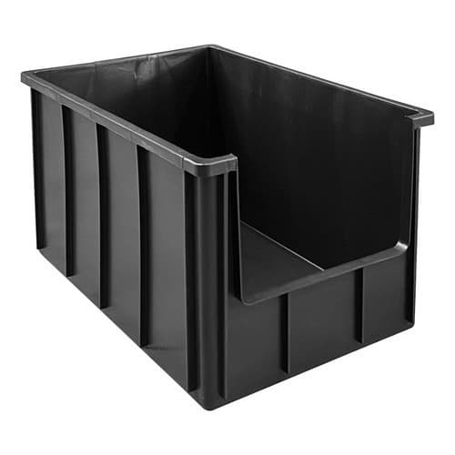 Caixa Plástica Bin 61 Litros Grande Organizadora Gaveteiro Com Abertura Frontal Em V - Cores